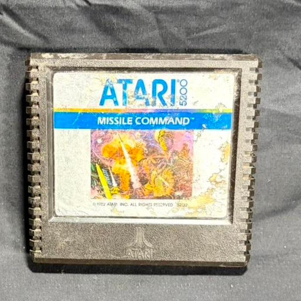 🚨 VINTAGE Atari Missile Command 5200 Arcade Retro Video Game Cartridge 🎮